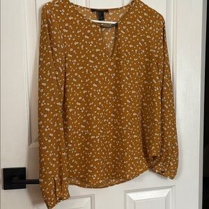 Floral Mustard Blouse